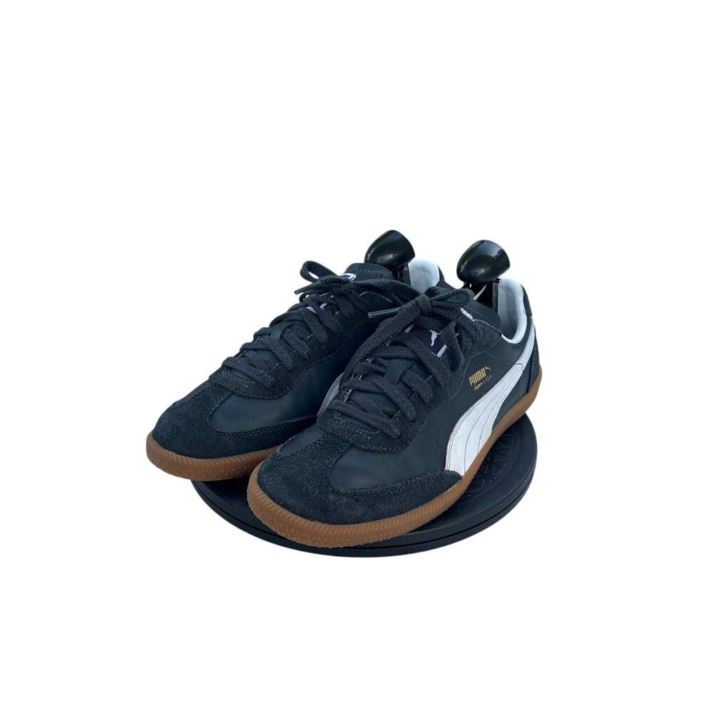 Mens PUMA Super Liga OG Retro Athletic Shoes Sneakers Size 8 Black Gum
